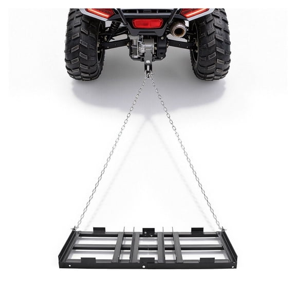 Driveway Grader Tow Behind, 48 x 20 in, Lawn Leveling Rake, 50lbs Capacity