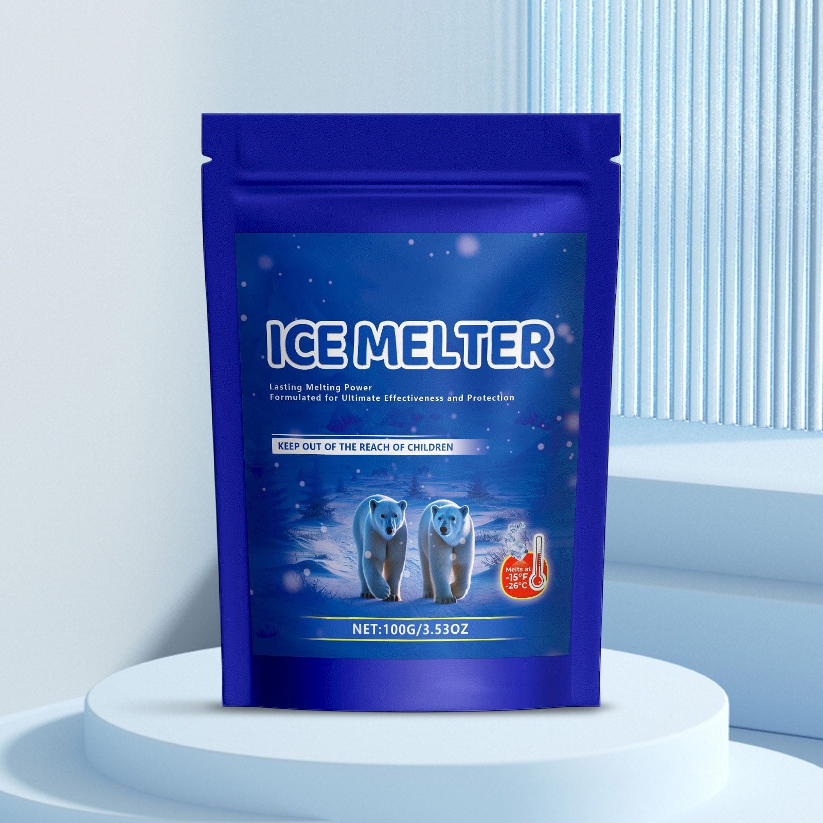 Driveway Ice Melt Salt, Snow Salt for Sidewalks, Safe for Concrete, -15 ...