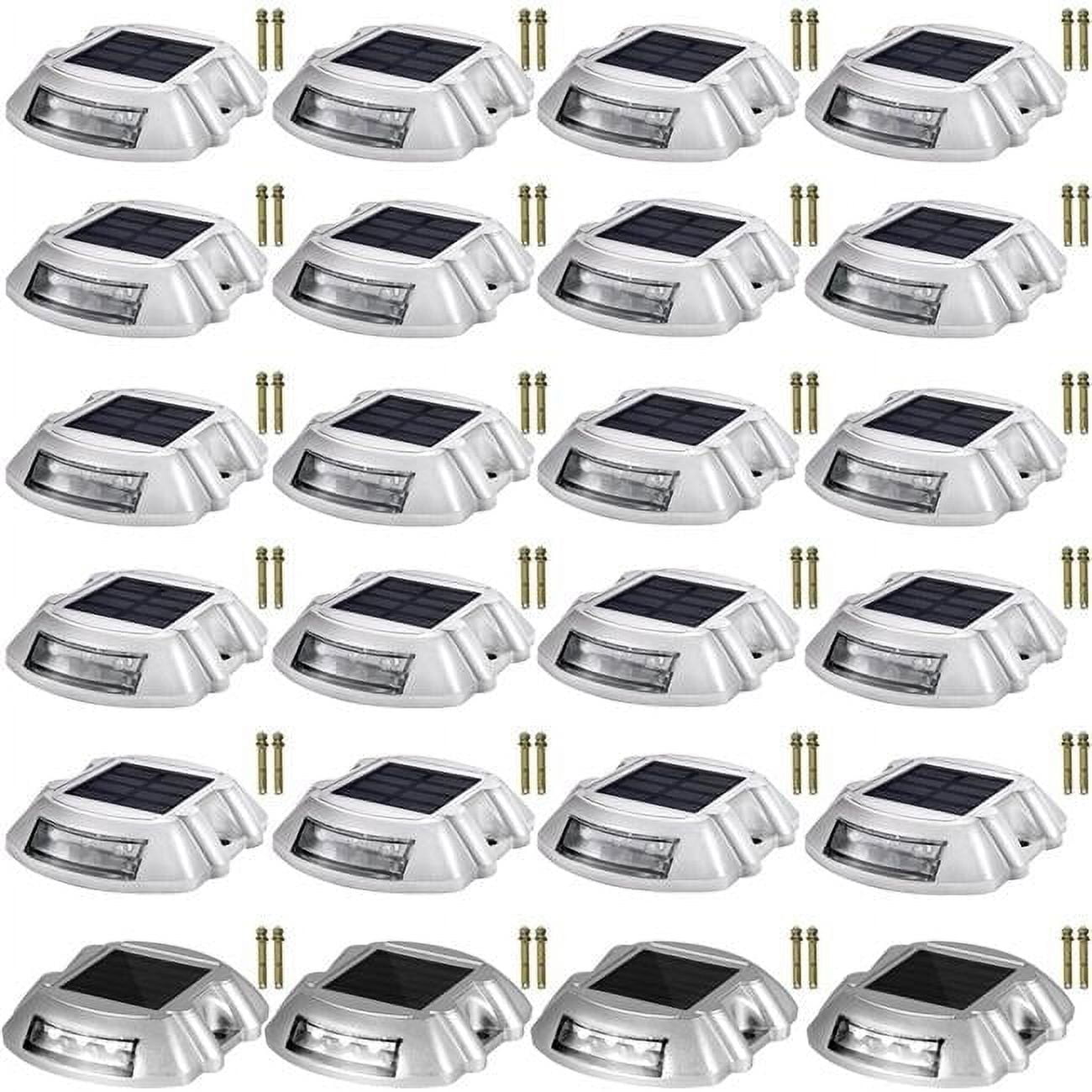 Cool White Aluminum Solar LED Pathway Lights Multipack