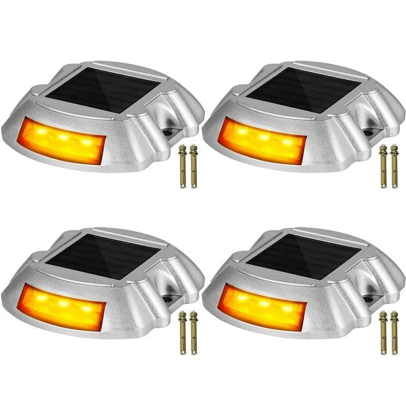 Solar Powered Orange LED Pathway Lights Multipack