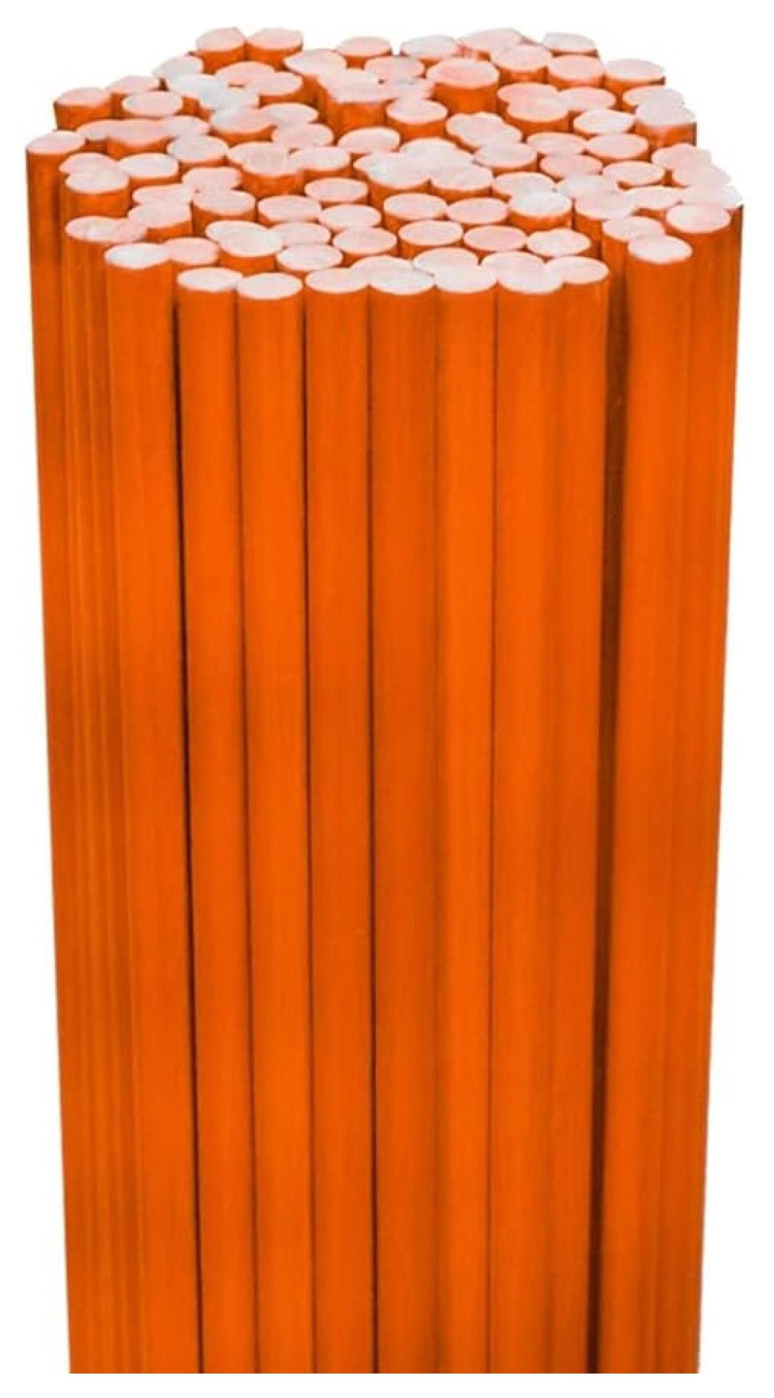 Driveway Markers 100 Pack - Safety Orange Rods Stakes 1/4