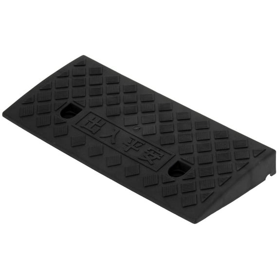 Driveway Ramp, Flexible 5cm Thickness Plastic Portable Abrasion Threshold Ramp Sturdy For Home Entrances For Curbs For Home Garages For Loading Docks Black