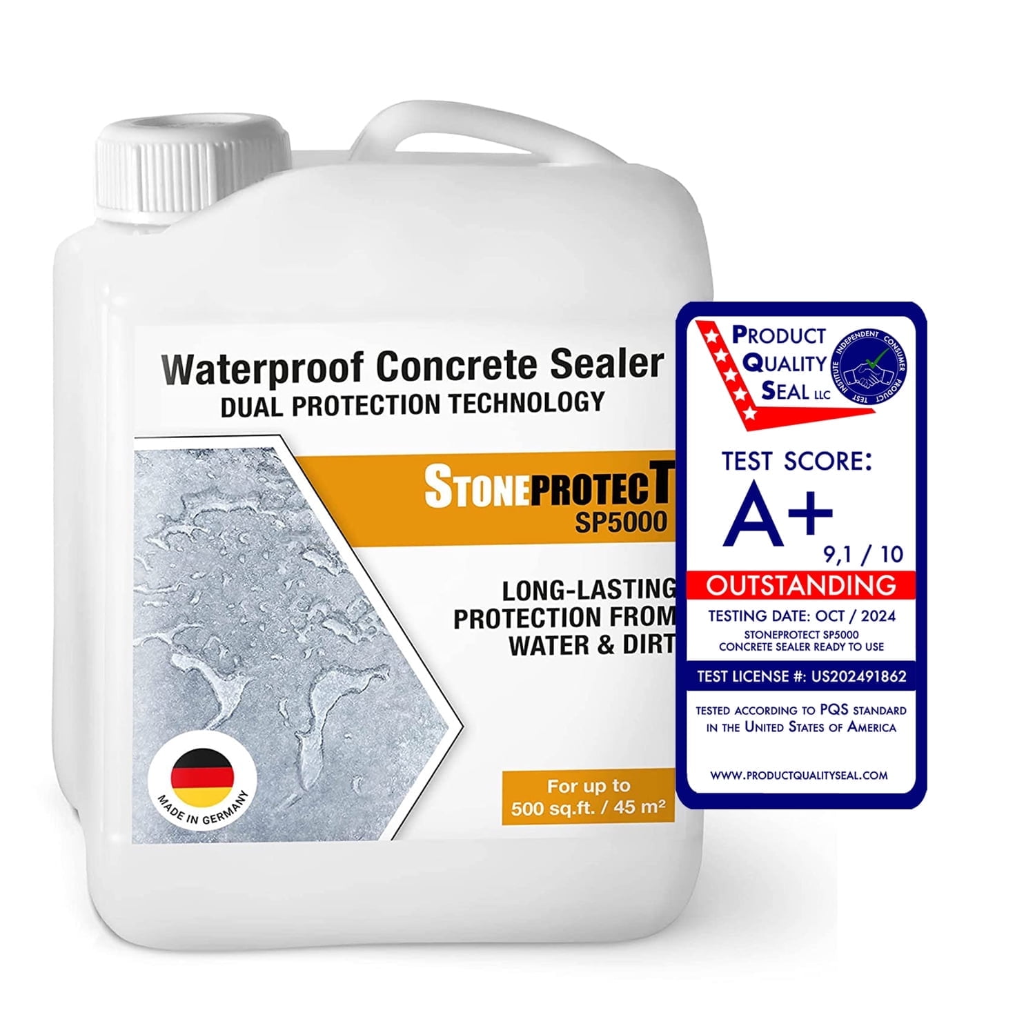 Concrete Driveway Patio. Sealer StoneprotecT SP5000 Professional ...