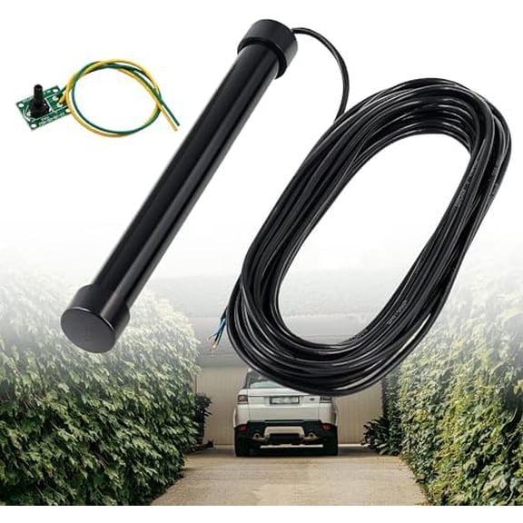 Driveway Vehicle Sensor for Automatic Gate Opener Vehicle Exit Sensor Kit.Driveway Gate Exit Wand Sensor with 50 ft,Ghost Controls, liftMaster Vehicle Door Opening Systems, Automatic Gate Exit Sensor