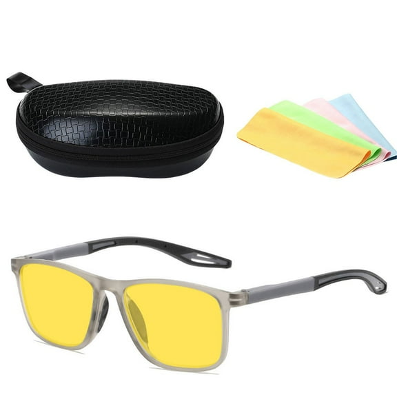 Driving For Night For Vision Anti-blue Glasses (With Glasses Case And Cloth)