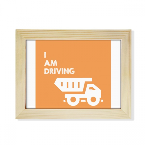 Driving Goods Transfer Vehicles Desktop Photo Frame Picture Art Decoration Painting 6x8 inch