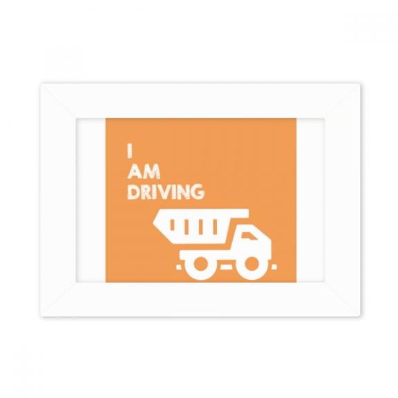 Driving Goods Transfer Vehicles Photo Mount Frame Picture Art Painting Desktop 5x7 inch