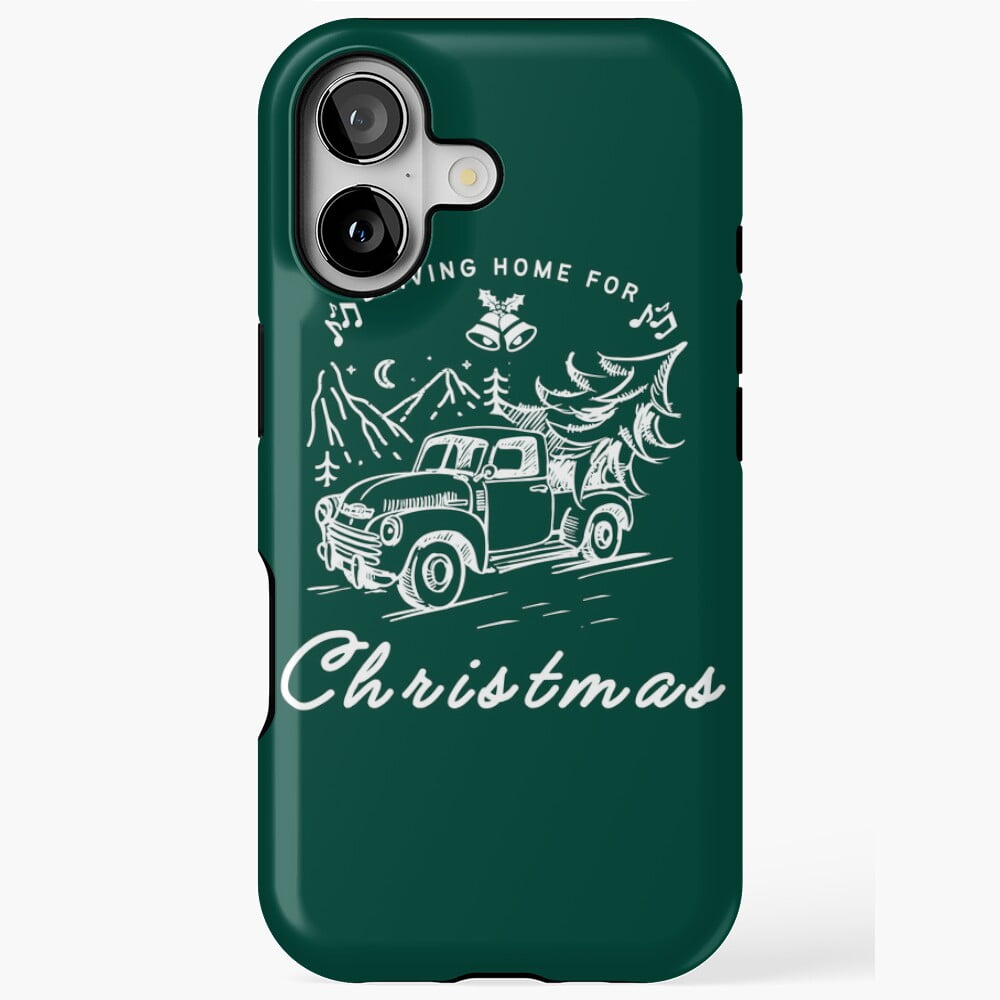 Driving Home Christmas Vintage Pickup Truck Art Phone Case 17 16 15 14 ...