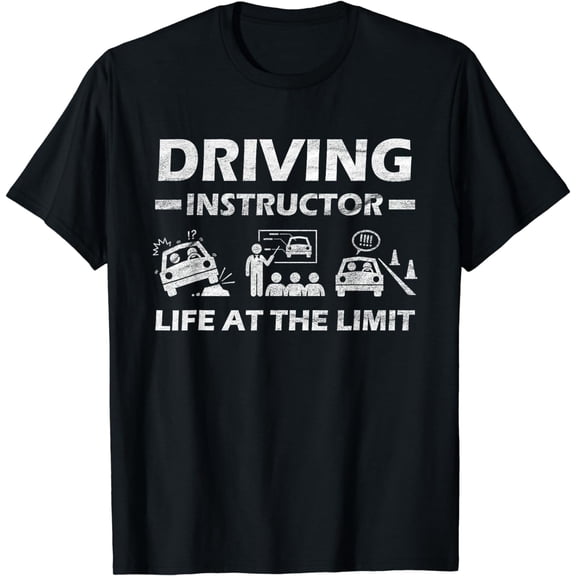 Driving Instructor Life At The Limit Meme Driver Licence T-Shirt