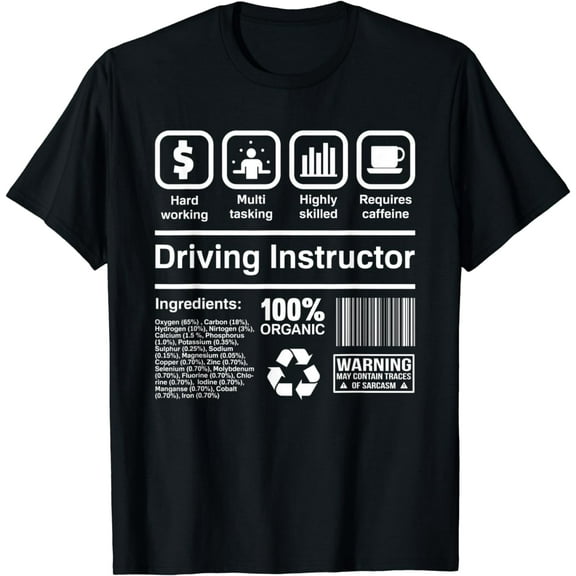 Driving Instructor T-Shirt Gifts Funny