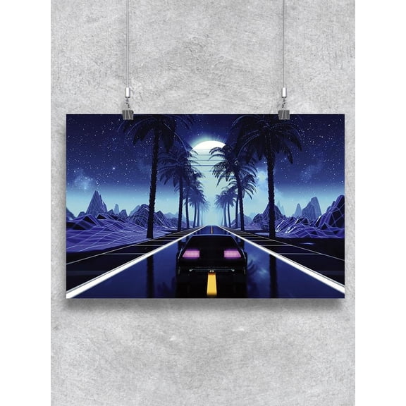 Driving On Futuristic Streets Poster - Image by Shutterstock,