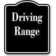 thumbnail image 1 of Driving Range Golf Course BLACK Aluminum Composite Sign, 15"x18", 1 of 5