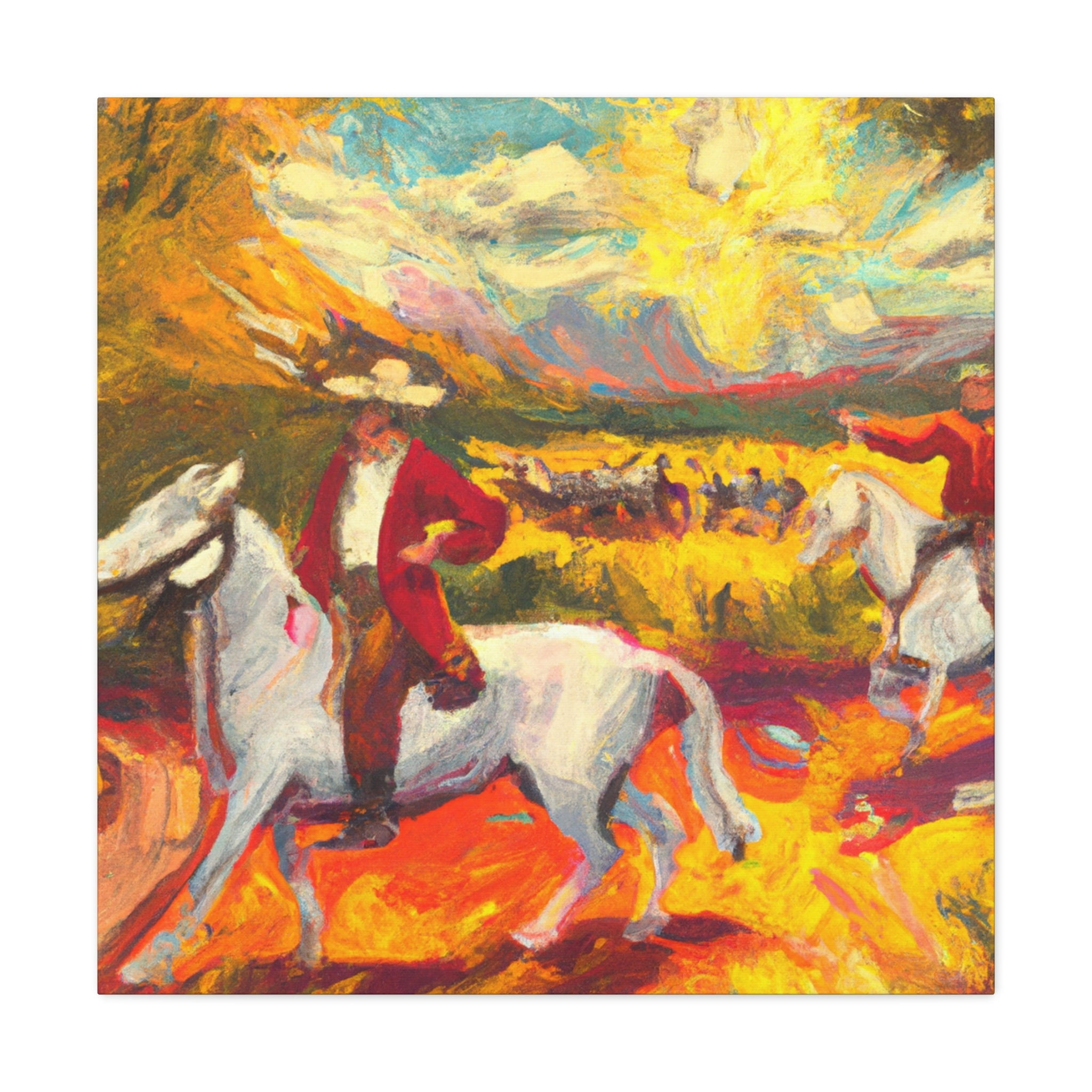Driving the Herd Onward - Canvas - Walmart.com