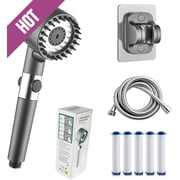 Drivse Showerhead, Ion Drops Shower Head, DrivseTurbo with Built-in Filter Handheld Turbo Showerhead (1 Set) (2PCS)