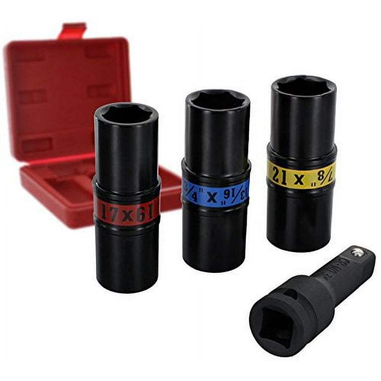 1/2 in. Drive Impact Flip Socket Set (4-Piece) 1/2 in. Drive Impact Flip Socket Set (4-Piece)