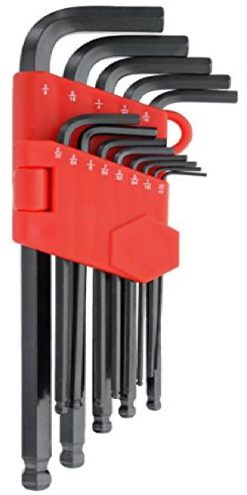 GURADESIGN 19-Piece Allen Wrenches Set, Hex Key Set,Metric And SAE Allen Key Set Extra Long With Ball End T-Handle, MM(1.5mm-10mm),SAE(5/64"-3/8