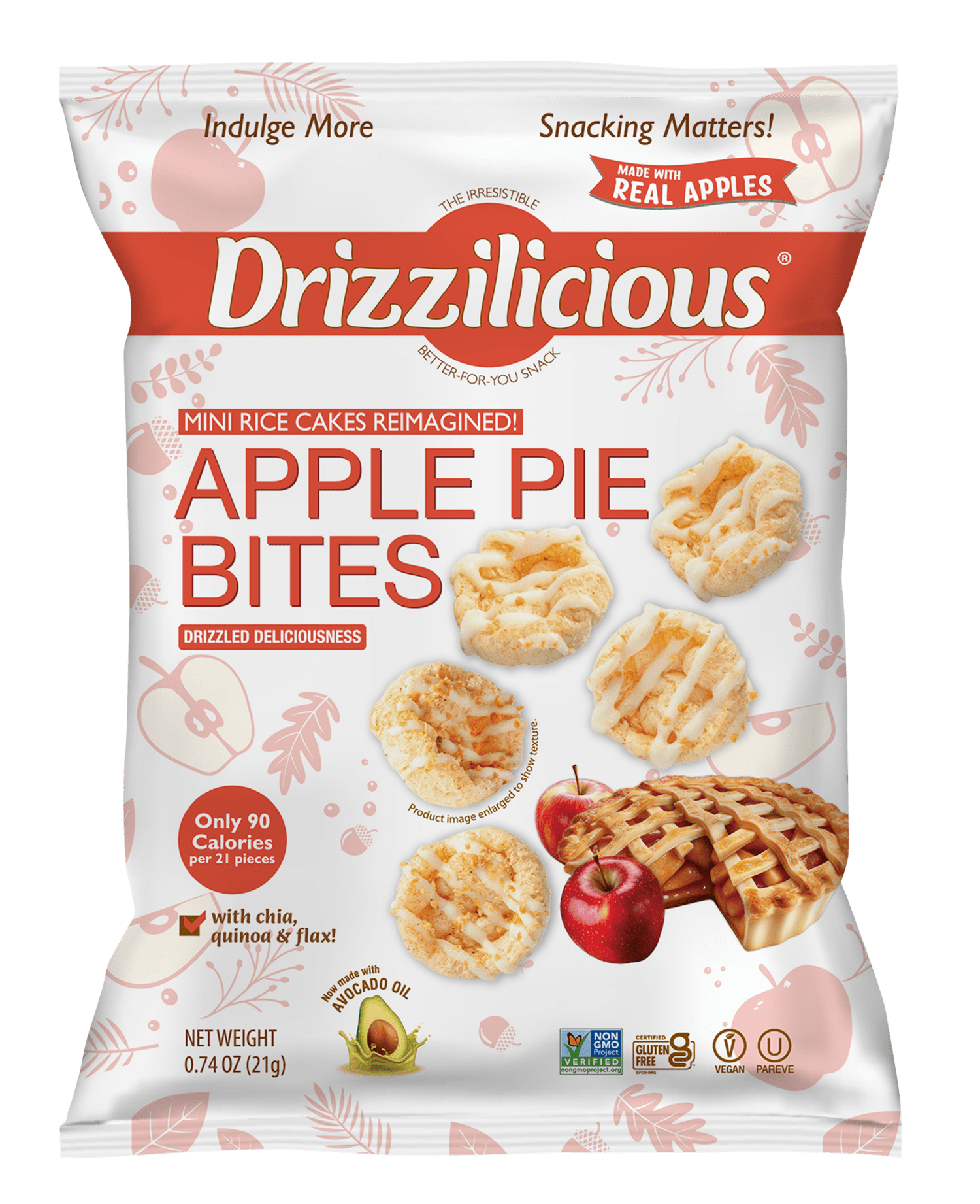 Drizzilicious Apple Pie 0.74oz, 10pk