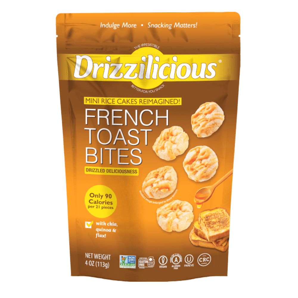 Drizzilicious French Toast Mini Rice Cake Bites, 4 oz - Walmart.com