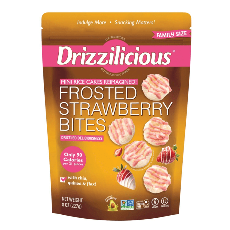 Drizzilicious Frosted Strawberry Mini Rice Cakes, 8 oz. - Walmart.com