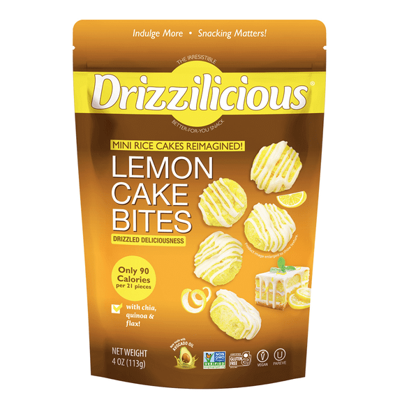 Drizzilicious Lemon Cake Mini Rice Cake Bites, 4 oz
