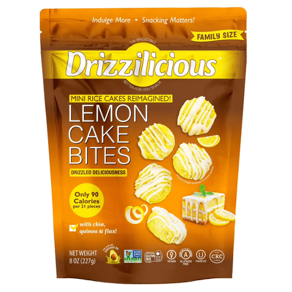 Drizzilicious Lemon Cake Mini Rice Cakes, 8 oz
