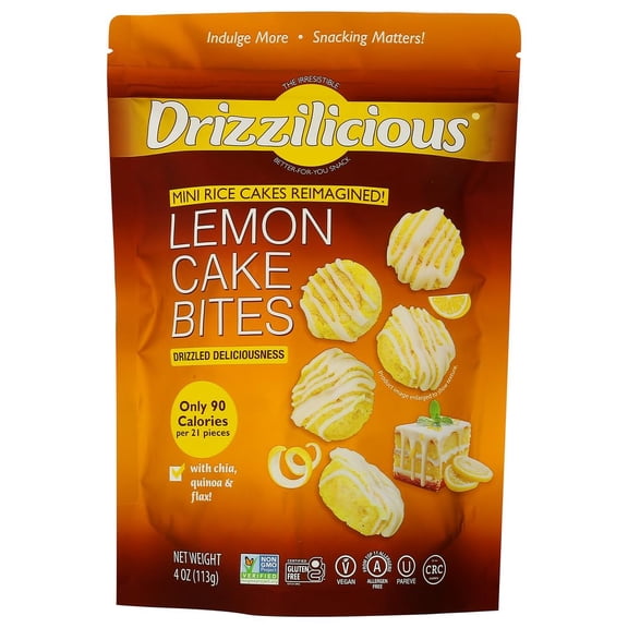 Drizzilicious Lemon Cake Mini Rice Cakes, 8 oz
