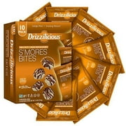Drizzilicious Mini Rice Cakes Smores - Rice Crisps, Healthy Snack for Adults and Kids, Vegan, Non-GMO, Gluten Free, Allergen Free, and only 90 Calories per Serving - 10 Pack