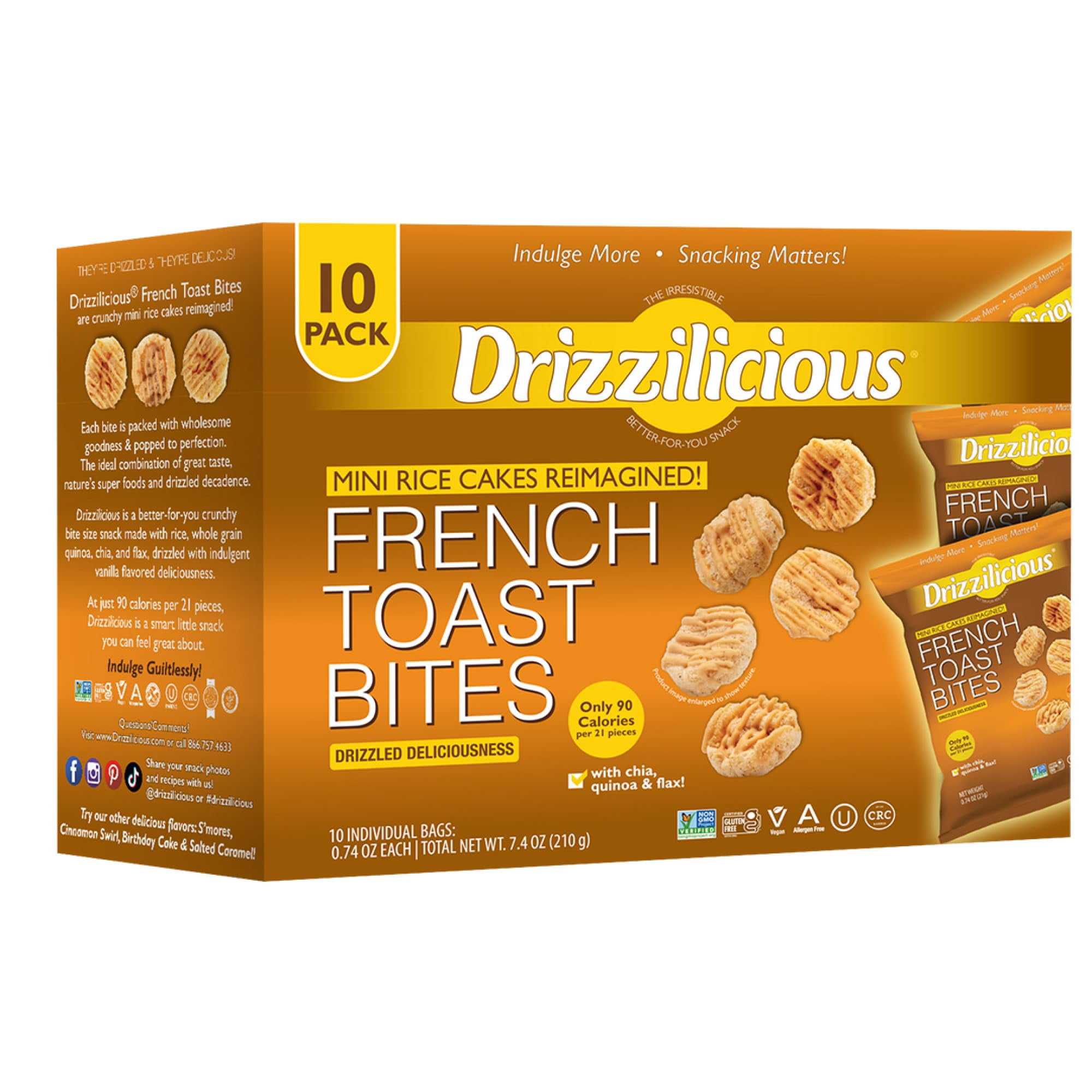 Mini Rice Cake Snacks Drizzilicious Mini Rice Cakes YYF14 French Toast - Rice Healthy Snack ...