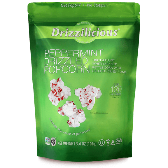 Drizzilicious: Peppermint Drizzled Popcorn, 3.6 Oz