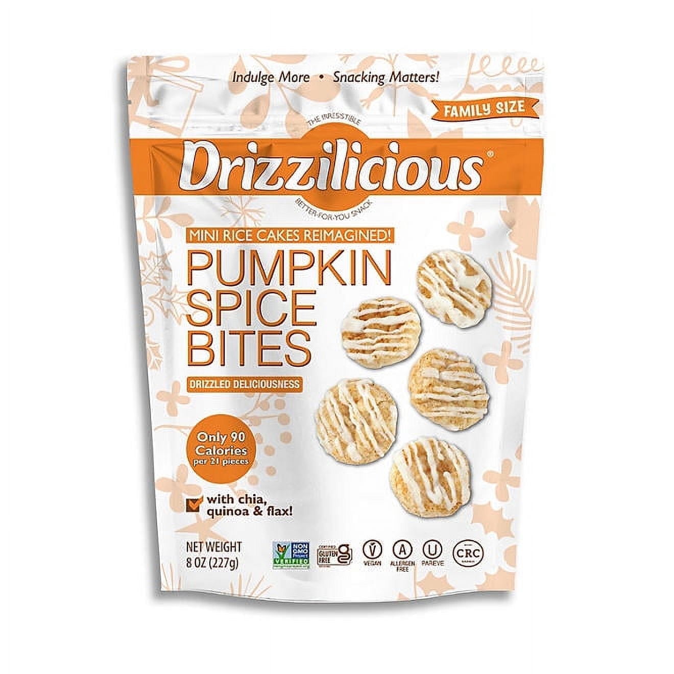 Drizzilicious Pumpkin Spice Mini Rice Cakes