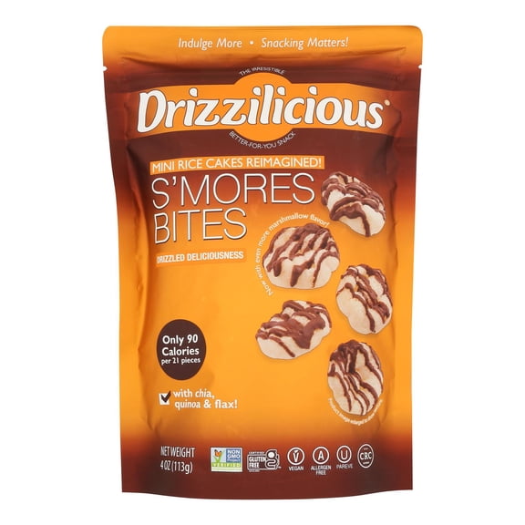 Drizzilicious - Rice Crisp Mini Smores - Case of 12-4 OZ