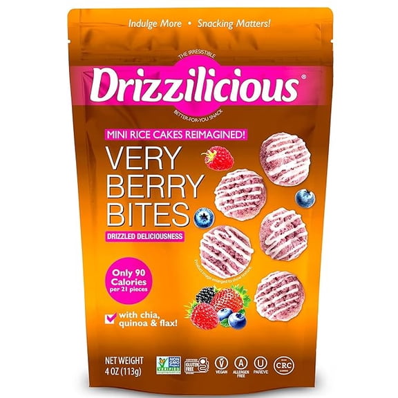 Drizzilicious Very Berry Mini Rice Cakes