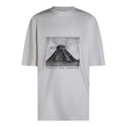Drkshdw By Rick Owens Monochrome Graphic Print T-Shirt Mens