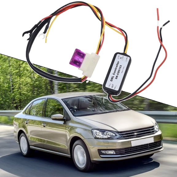 Drl Controller Auto Car Led Daytime Running Light Relay Harness Dimmer On/Off 12-18V Fog Light Controller Delay Light Delay Line Fangkenuo