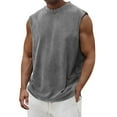 DrmPth Mens Sleeveless Tank Tops Cut Off Muscle Gym T Shirts Running