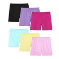 thumbnail image 1 of Drmagiyhm 6 Pack Multi-Color Girls Bike Shorts - High Waisted Yoga Shorts for Kids Under Dress & Gymnastics 13-14 Years, 1 of 6