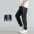 thumbnail image 1 of Drmagiyhm Boys Sweatpants Casual Baggy Sweat Pants Lightweight Loose Pants Elastic Waist Joggers Athletic Trousers with Pockets Black 7-8 Years, 1 of 4