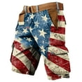 thumbnail image 1 of Drmagiyhm Cyan 4th of July Mens Cargo Shorts Athletic Casual Wide legs Short Lightweight Stars and Stripes Tactical Short Pants Sport Men's Cargo Clothing with Pocket L, 1 of 4