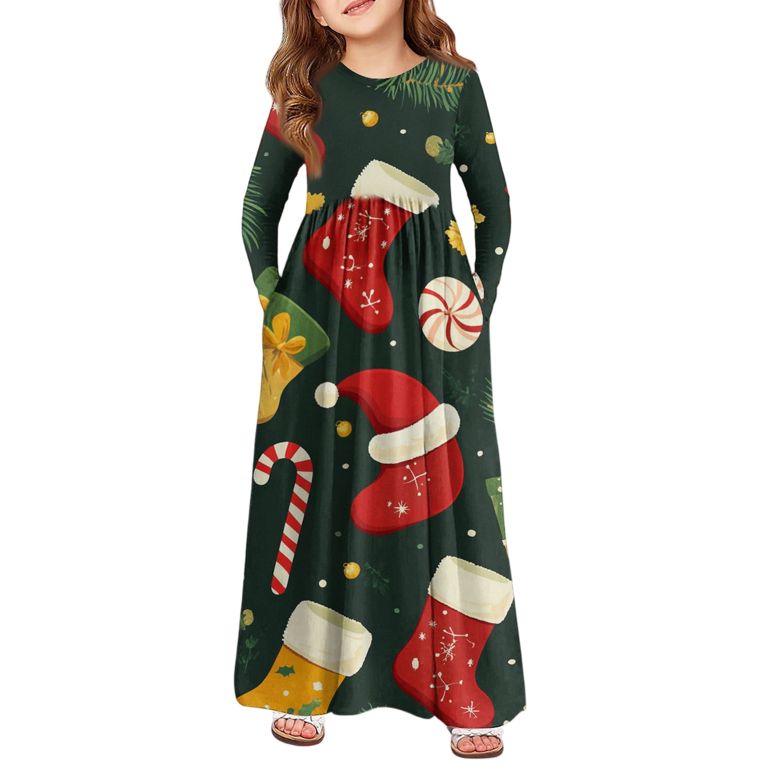 Drmagiyhm Girls Maxi Dresses Size 1012 Fall Boho Long Sleeves Dress — free download
