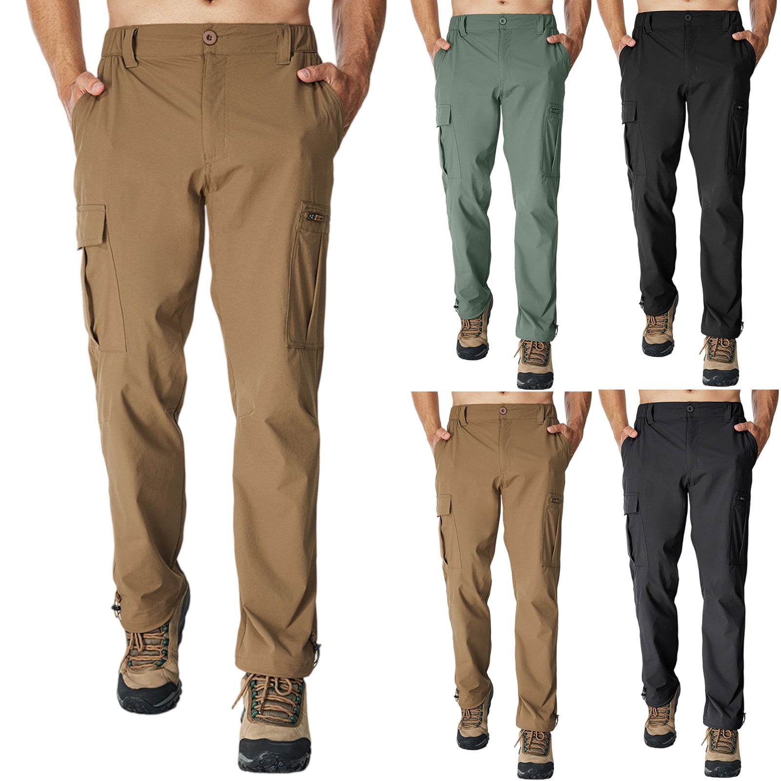 Drmagiyhm Men's Hiking Tactical Pants Athletic Hiking Waterproof Cargo ...