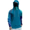 thumbnail image 1 of Drmagiyhm Men's Lightweight Fishing Shirt Long Sleeve UPF 50+ UV Protection Shirts with Hood Cooling Spf Clothing Quick-Dry Hoodies with Face Mask S, 1 of 3