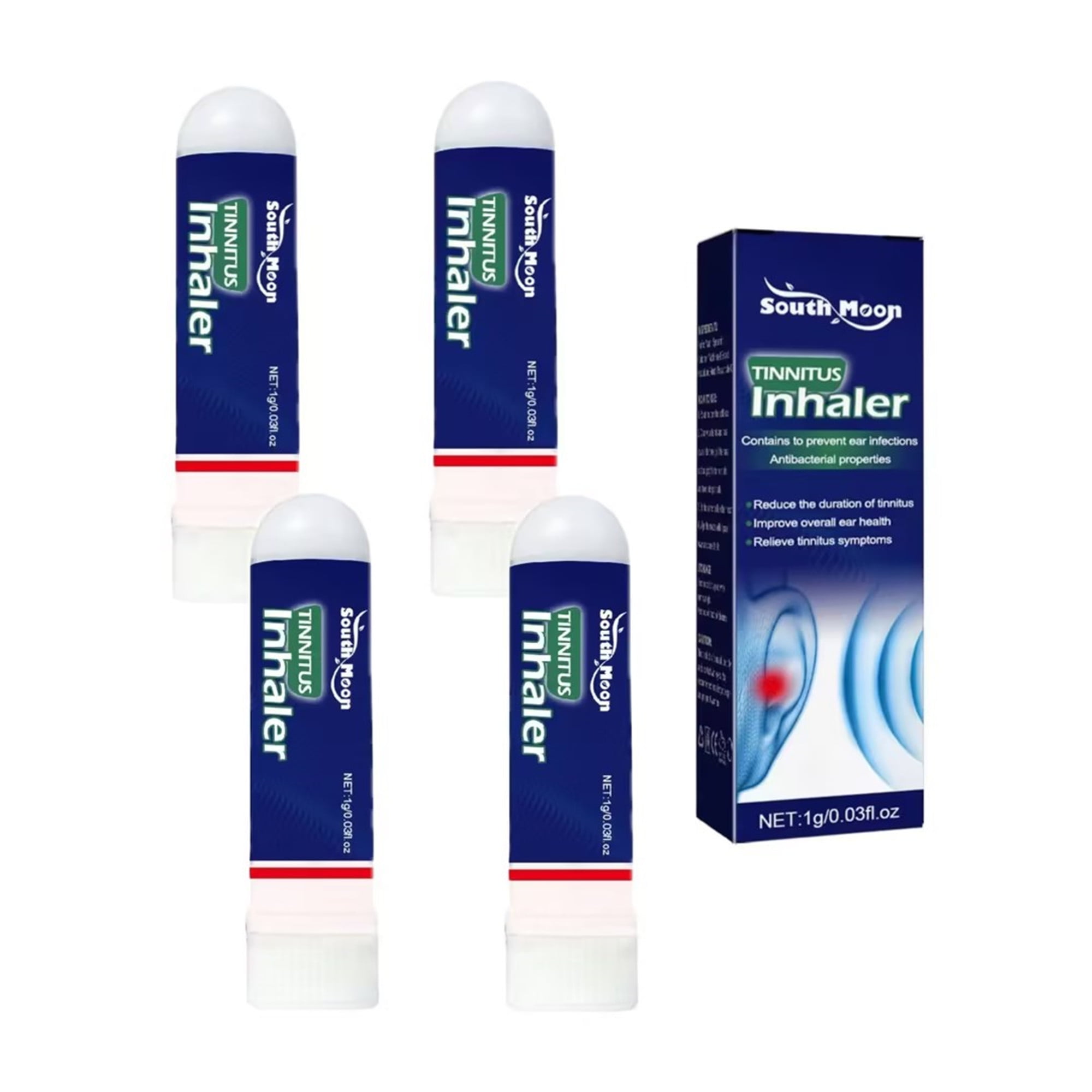 Drnokyasn 4pcs Tinnitus Relief for Ringing Ears, Nasal Stick