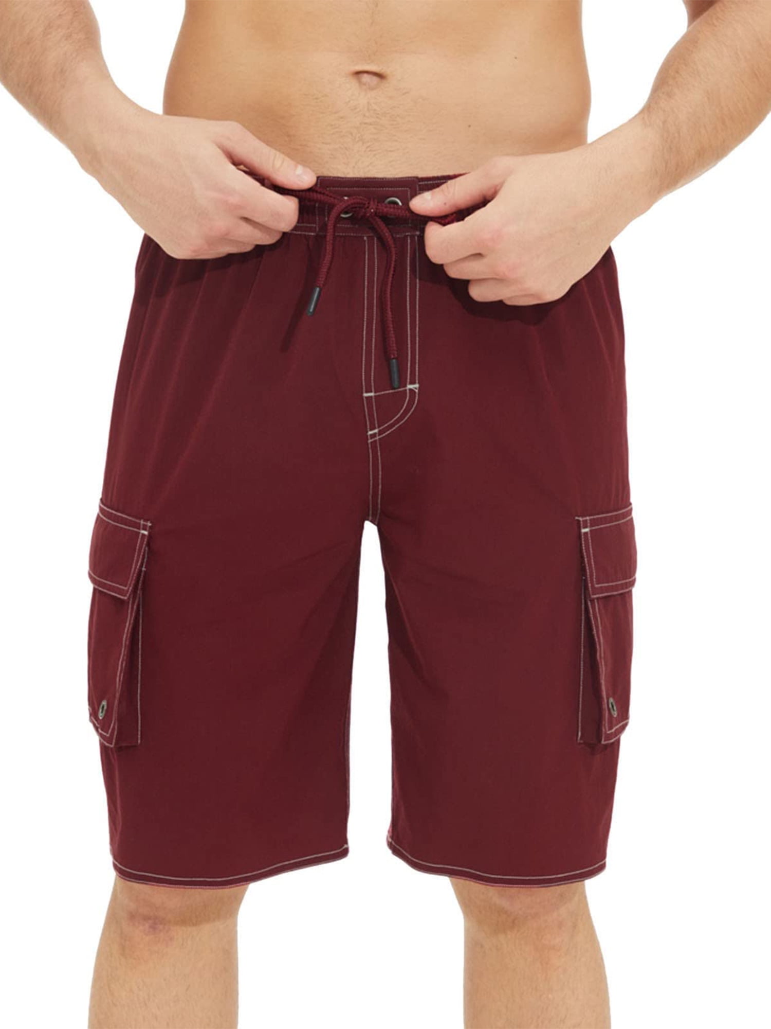 Drnokyasn Men's Summer Sports Loose Casual Drawstring Shorts,Knee