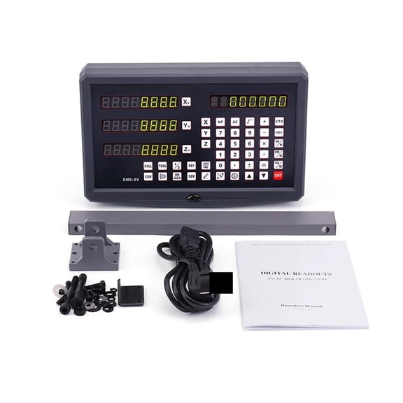 Dro 2 or 3 Axis Digital Readout Display TTL Signal 80V to 250V for Lathe Milling CNC Boring Machines ,Easy to Use