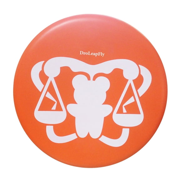 DroLeapFly Flying discs, ,9 Inch Durable Dog Toys,Nature Rubber Floating Flying Saucer for Water Pool Beach,Orange