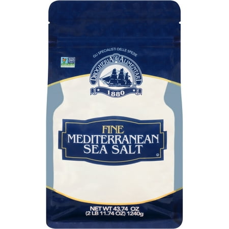 Drogheria & Alimentari Kosher Fine Ground Mediterranean Sea Salt, 43.74 oz Pouch