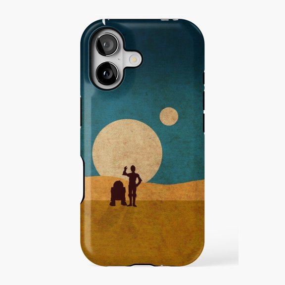 Droids In The Dunes Art Phone Case 17 16 15 14 13 12 11 Pro Max