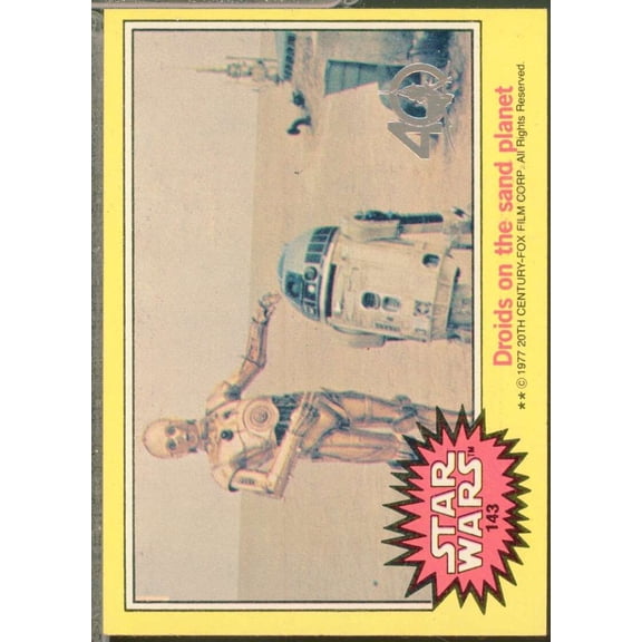 Droids on the sand planet 2017 Topps Star Wars 40th Anniversary 77 Buybacks #143