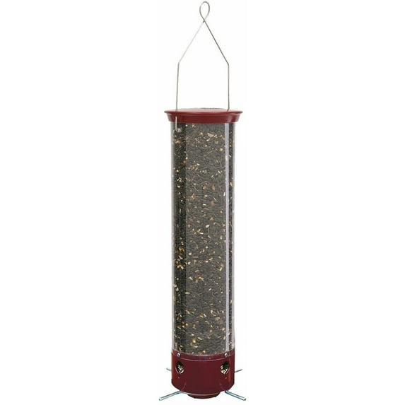 Droll Yankees Dipper Wild Bird 5 lb. Polycarbonate Tube Bird Feeder 4 ports