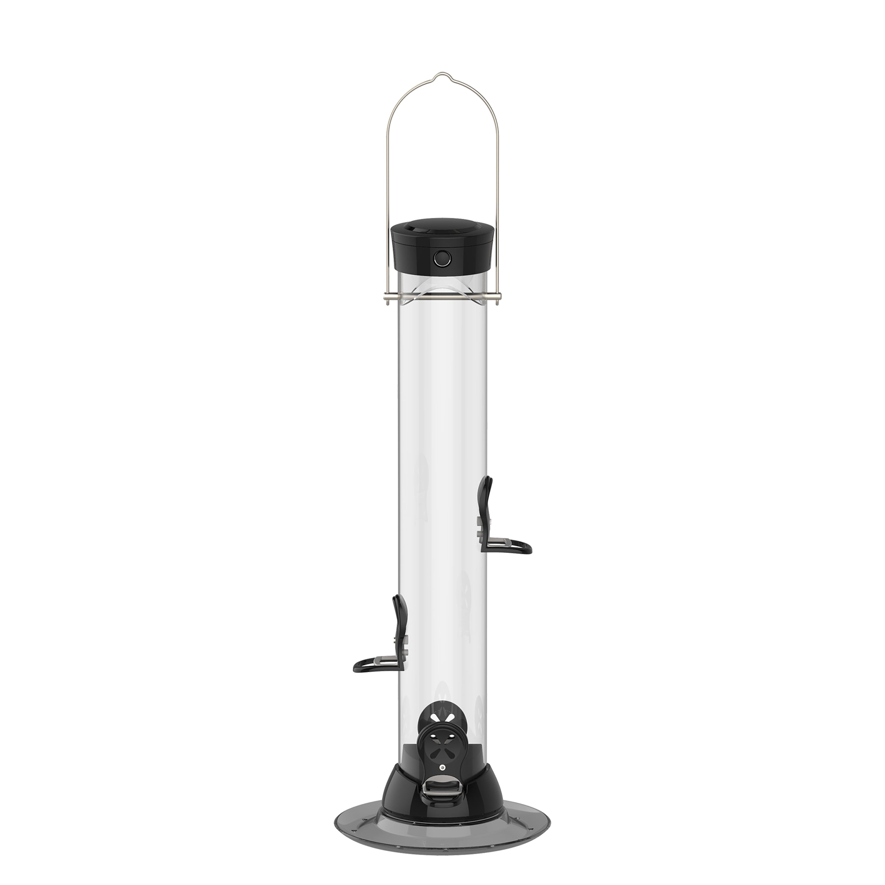 Droll Yankees Onyx Clever Clean Finch Tube Feeder, 18-inches
